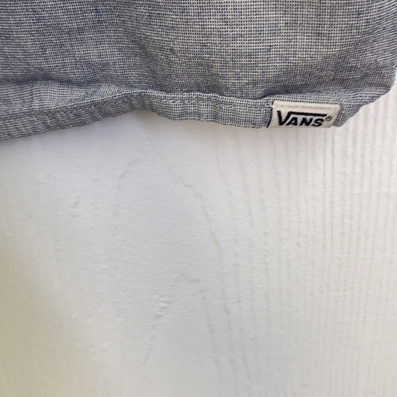 Vans - White & Navy Button Up Short Sleeve Shirt Size XL - Picture 13 of 13